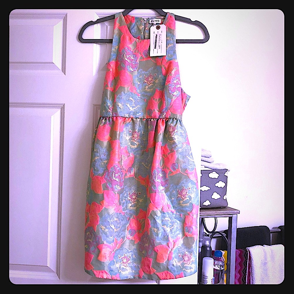 NWT Suno racerback sleeveless floral dress